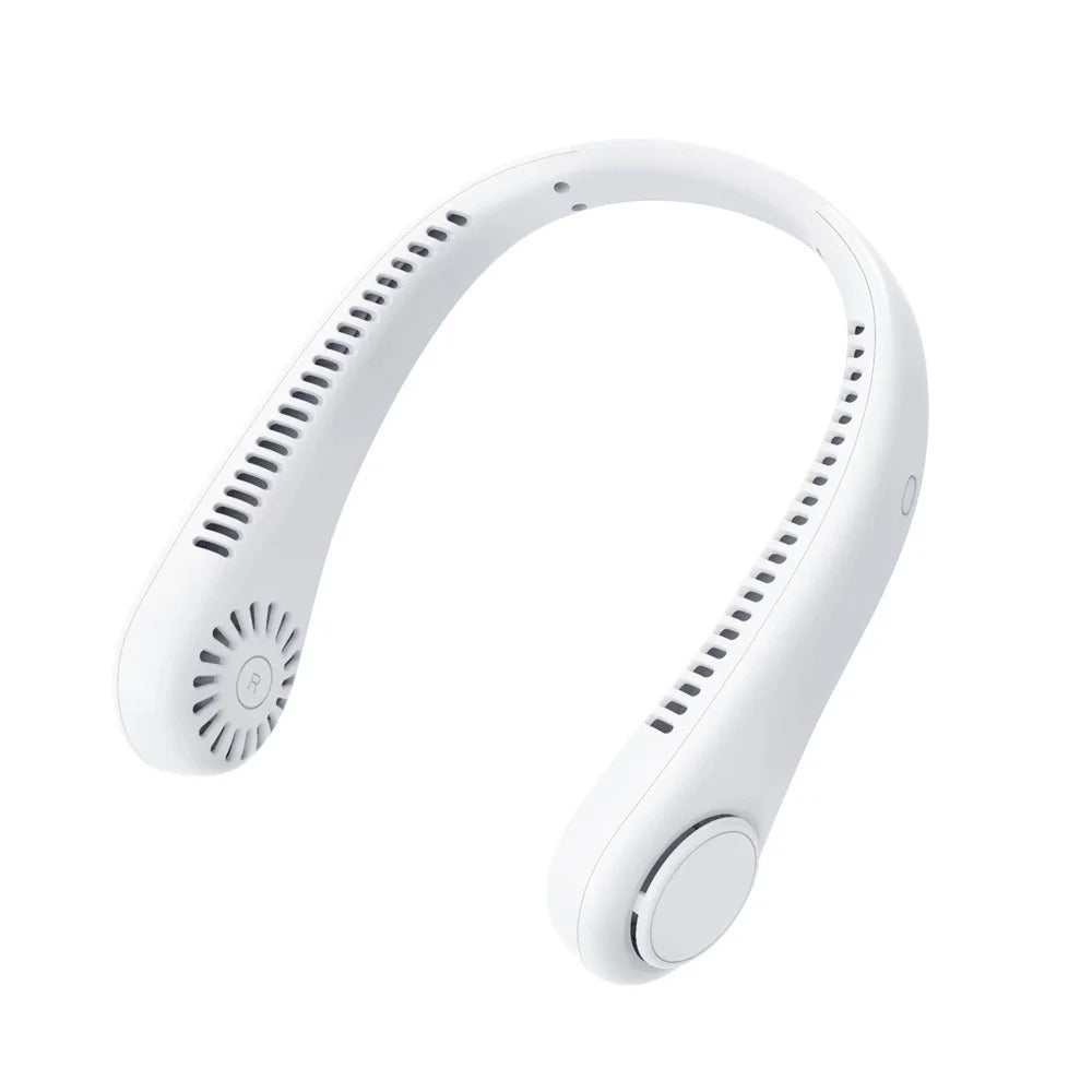 New Mini Neck Fan Portable Bladeless Hanging Neck 1200mAh Rechargeable Air Cooler 3