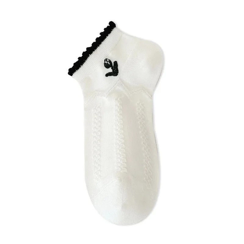 Women's Cotton Socks Spring Summer Thin Boat Socks