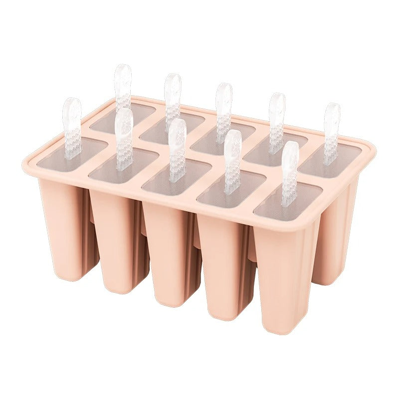 Popsicle Molds Silicone 10 Cavity Popsicle Trays Freezer