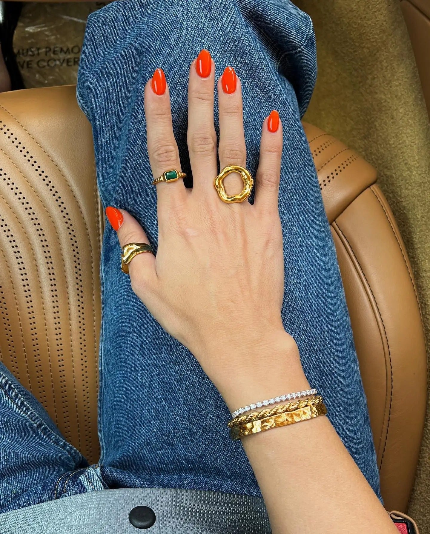 Top Quality Geometric Wide Stainless Steel Ring