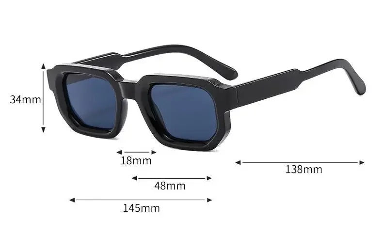 New Women Vintage Rectangle Frame Sunglasses