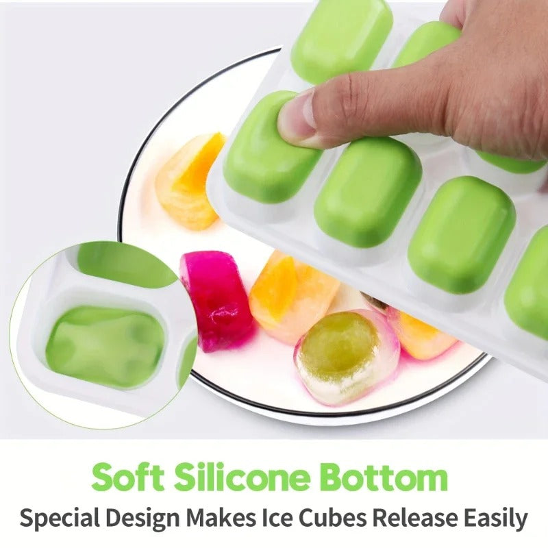 1 PC Soft Bottom Silicone Ice Cube Mold Ice Box DIY Summer Ice Cream Ice Cube