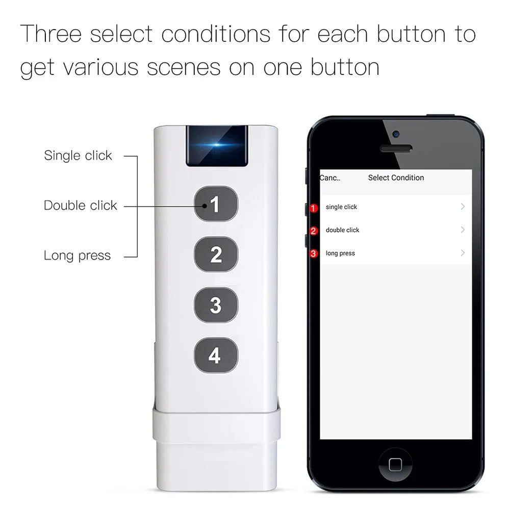 Smart Switch 1-4 Gang Portable Mini Design For Home Smart Life