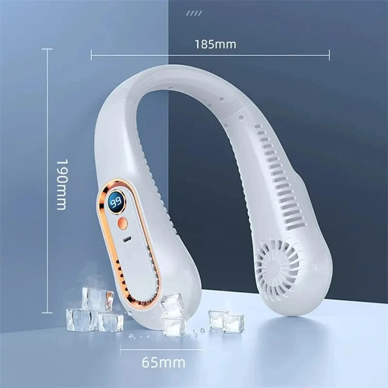 Neck Bladeless Fan Mini Ultra Long Life Portable Lazy Silent Fan Usb Charging