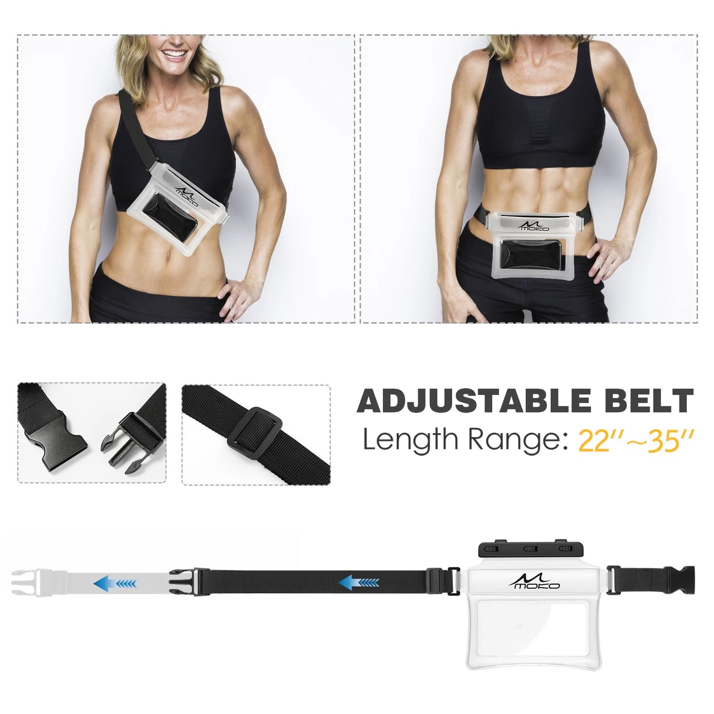 Waterproof Phone Pouch Fanny Pack Floating Dry Bag  Compatible with iPhone