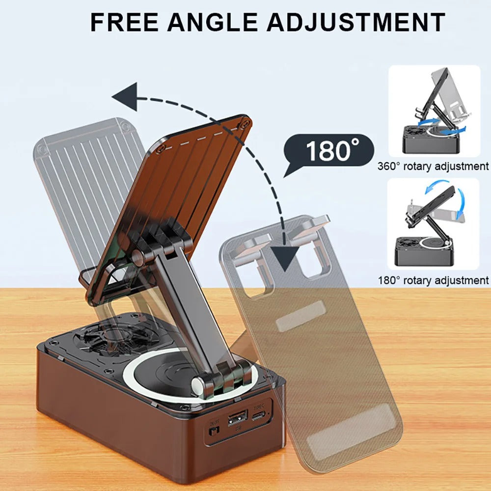 3-in-1 Car Phone Holder with 9D Audio Wireless Speaker