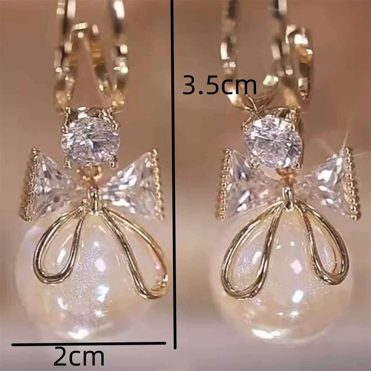 Women's Trendy Bow Earrings Set