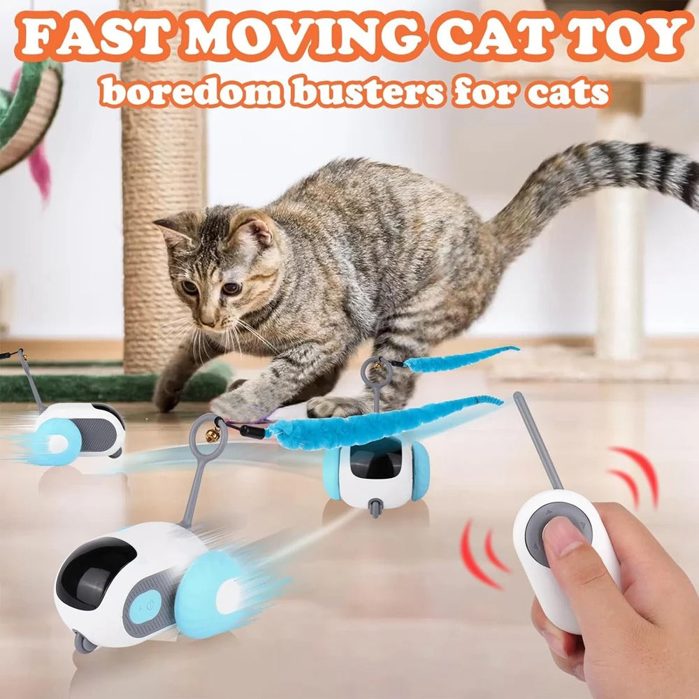 2 Modes Smart Cat Toy Automatic Moving Remote Controlled Toy