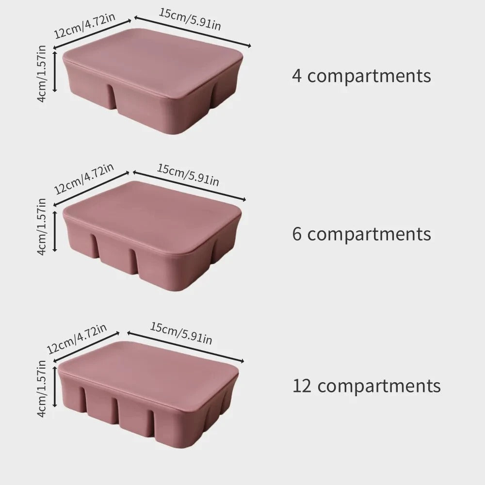 12 Grid Ice Cube Mold Silicone Ice Cube Tray Square Tray Mould