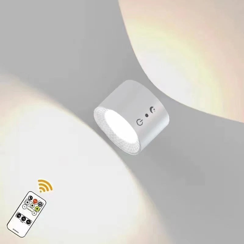 Led Double Head Wall Lamp Touch Control Remote 360 Rotatable