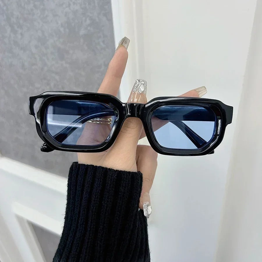Luxurious Rectangle Sunglasses Women Fashion Designer