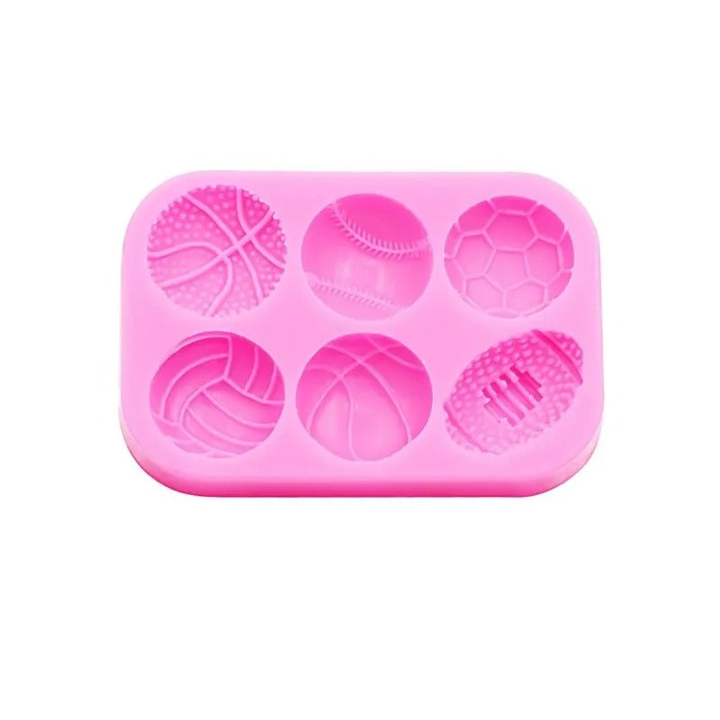 Sports Ball Football Basketball Accessories DIY Jewelry Earrings Silicone Mould