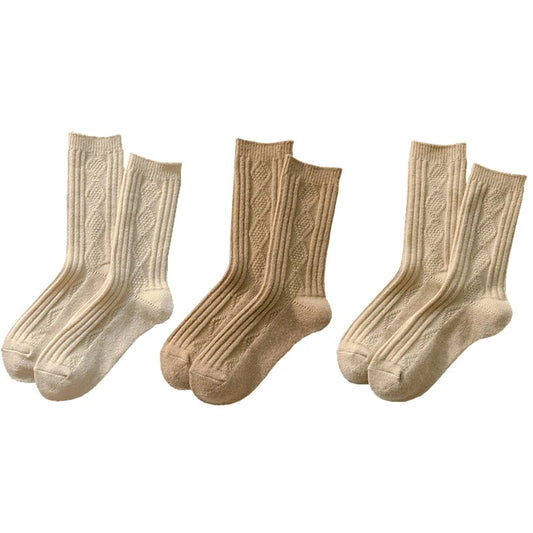 3 Pairs/Lot New Cashmere Wool Socks Women's