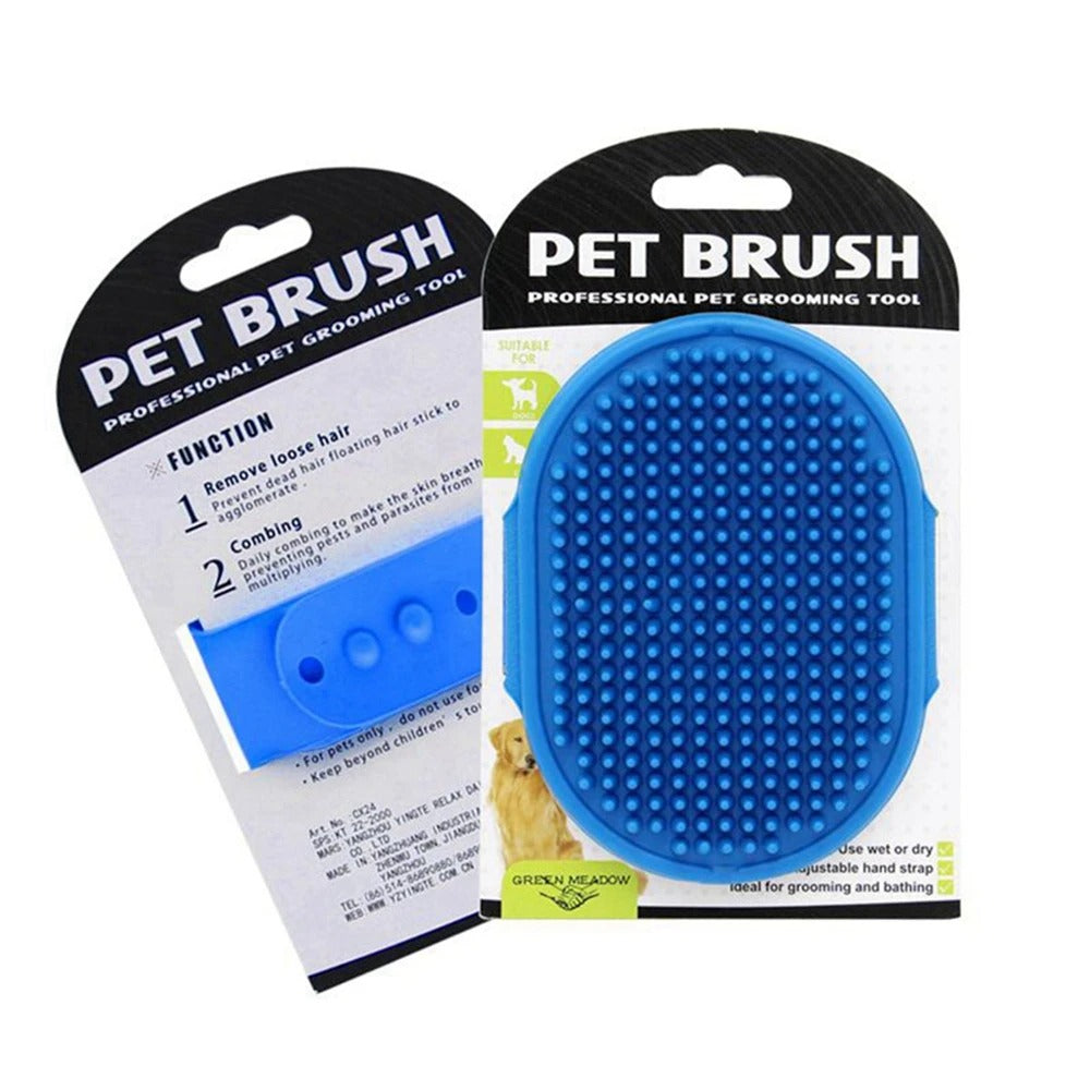Soft Rubber Dog Brush Grooming Massage Brush Cleaning