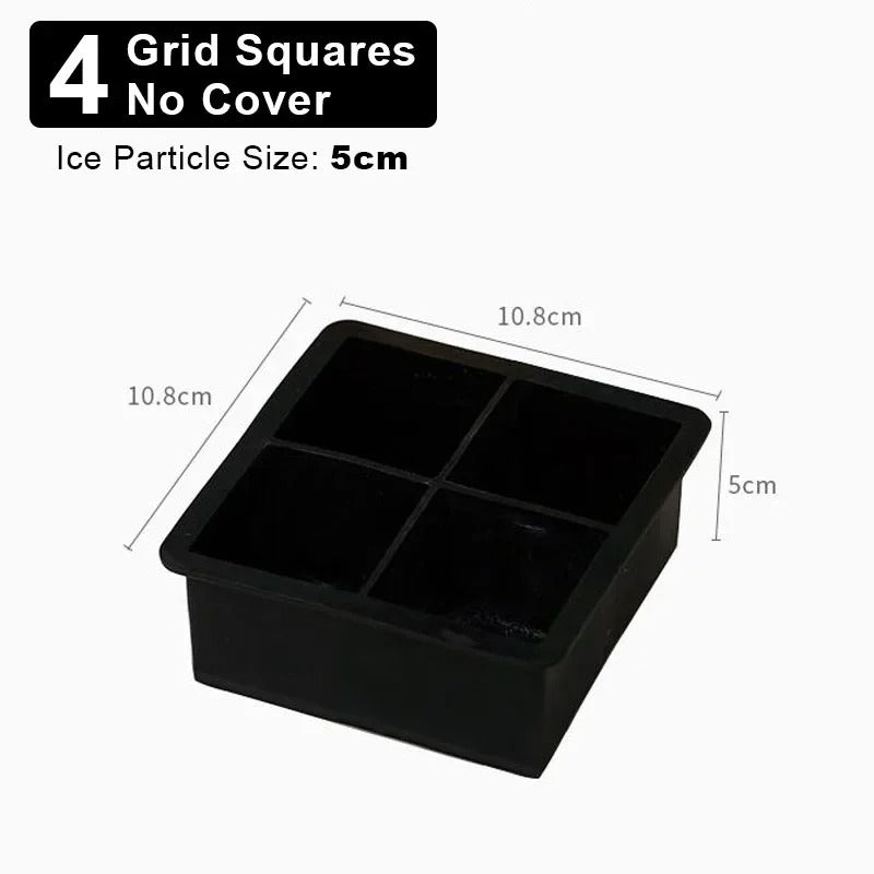 4/6/8/15Grids Silicone Ice Cube Molds Spherical Ice Cube Molds Ice Cream