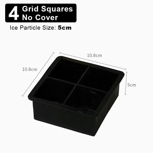 4/6/8/15Grids Silicone Ice Cube Molds Spherical Ice Cube Molds Ice Cream