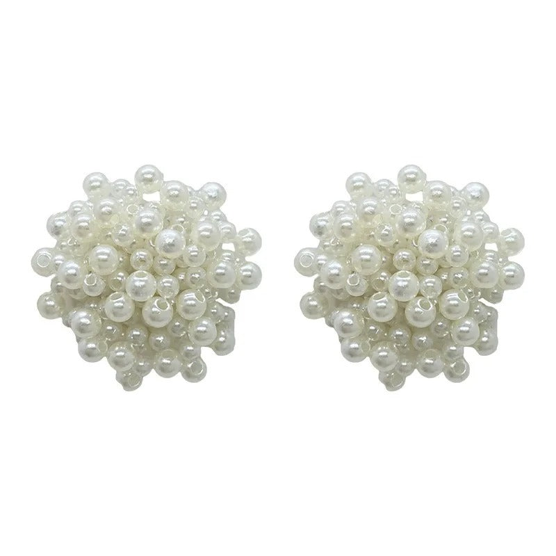 Imitation Baroque Pearl Fireworks Stud Earrings for Women