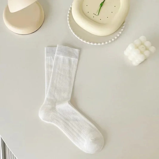 1 Pair Women Spring Summer Thin Hollow Out Long Loose Socks