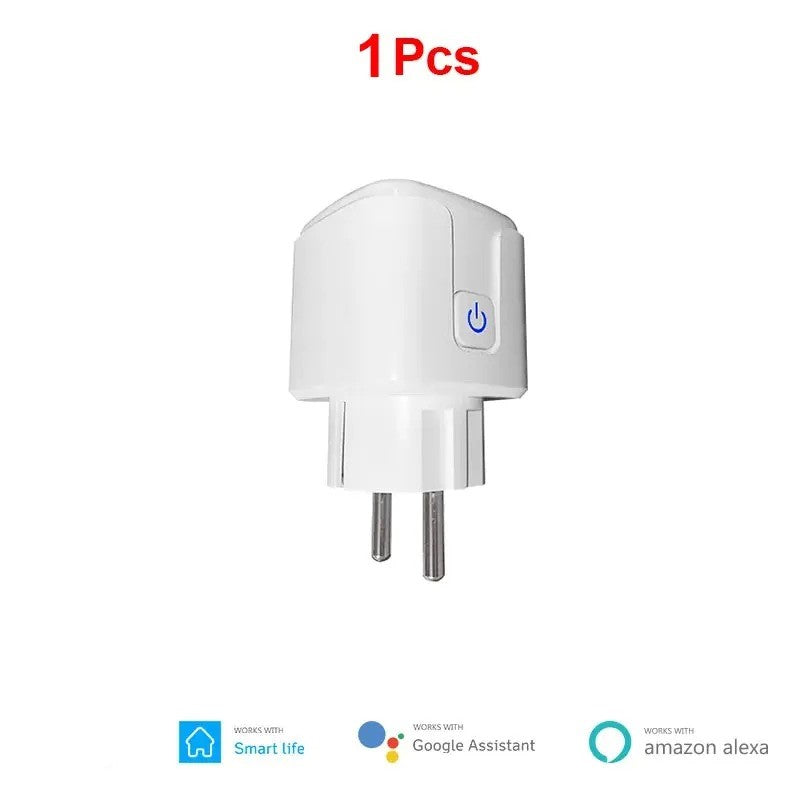 16A EU Smart Wifi Power Plug with Power Monitor Smart Home