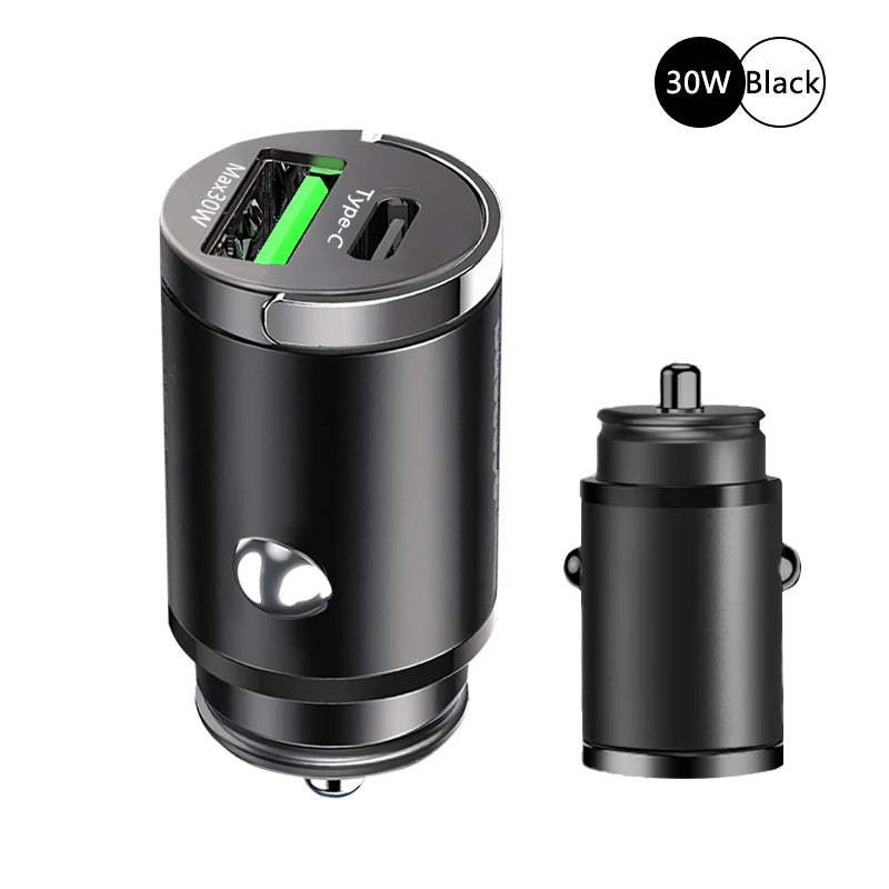 100W Mini Car Charger Lighter Fast Charging for iPhone ,Xiaomi ,Samsung and Huawei