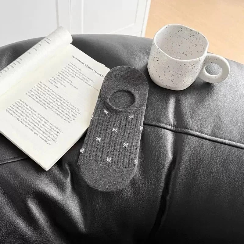 Women's Butterfly Knot Boat Socks Low Cut Summer