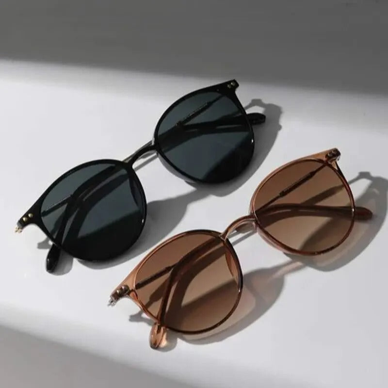 2 Pairs Per Set Small Round Sunglasses Women
