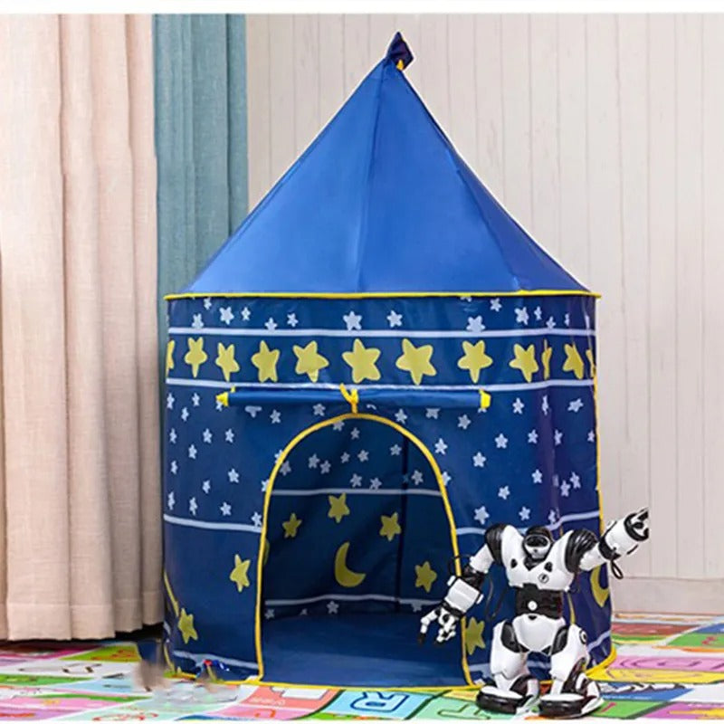 Infant Toddler Folding Tents Portable Castle Kids Pink Blue Play House Camping Toys