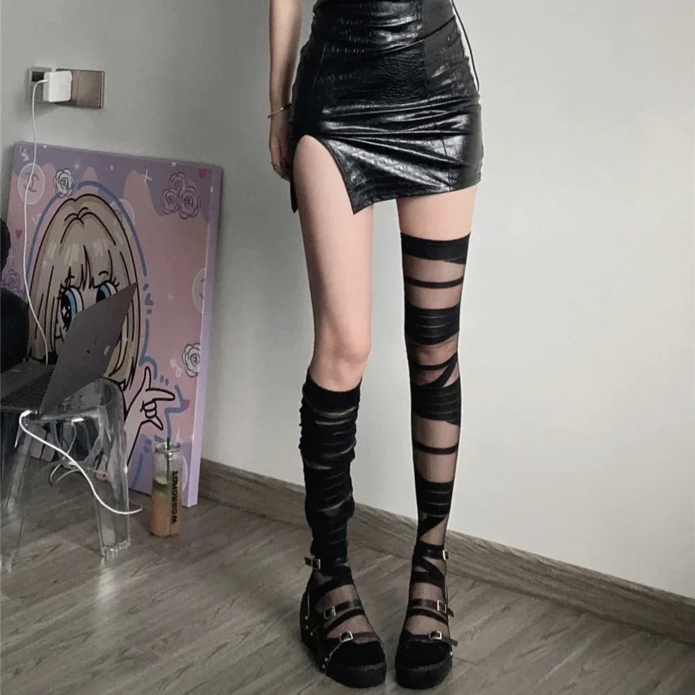 Women Stockings Ultra-thin Transparent Crystal Silk Socks