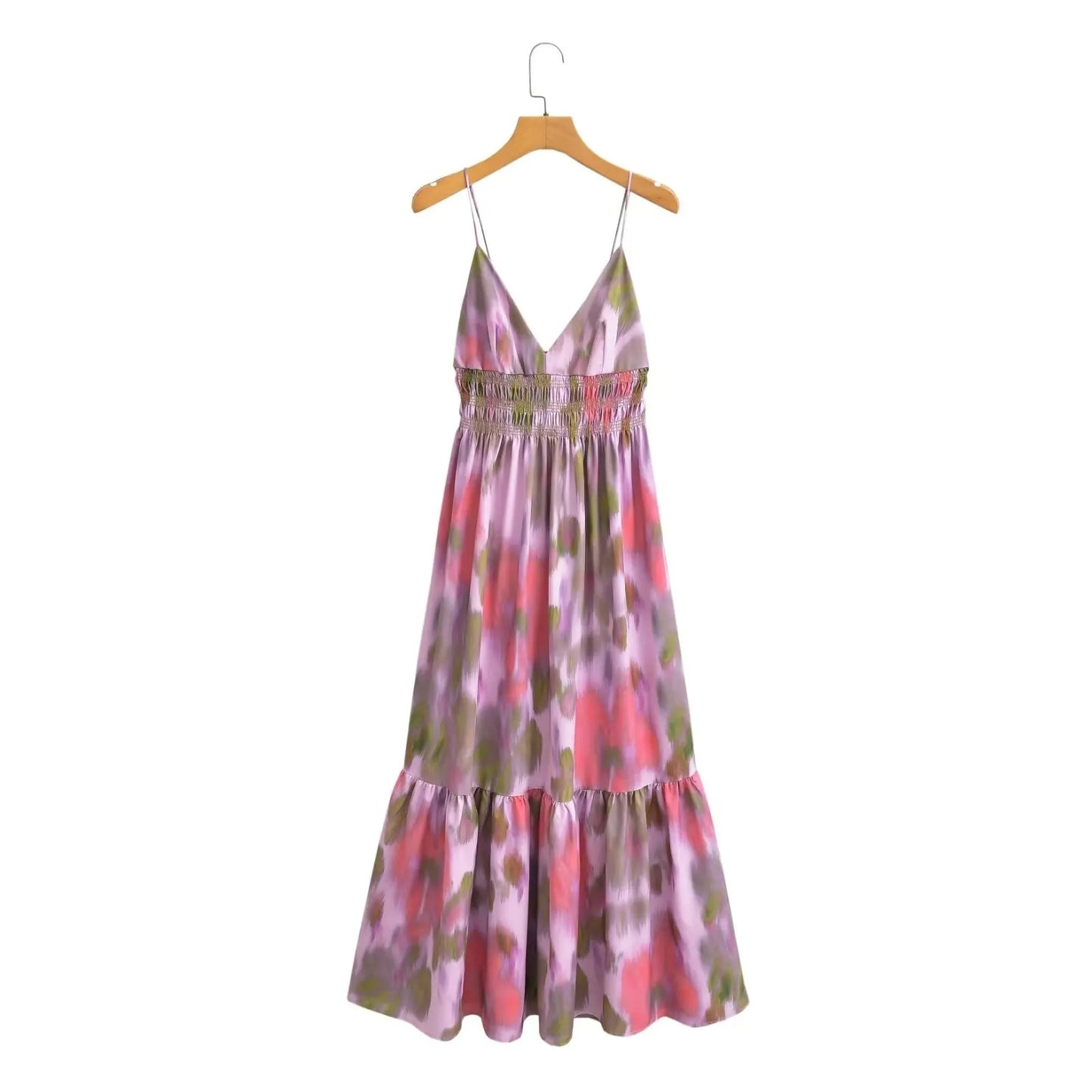 Elegant Women Party Dress V Neck Backless Slim