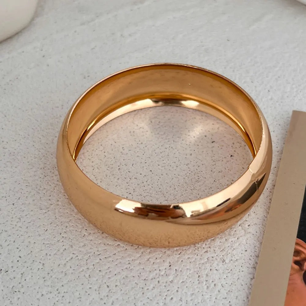 Vintage Punk Beige Khaki Thick Resin Acrylic