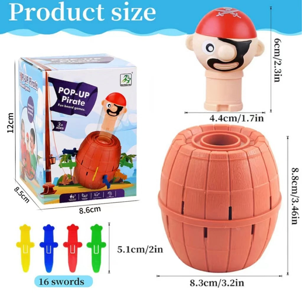 Mini New Funny Pirate Barrel Toys Lucky Game Jumping Pirates