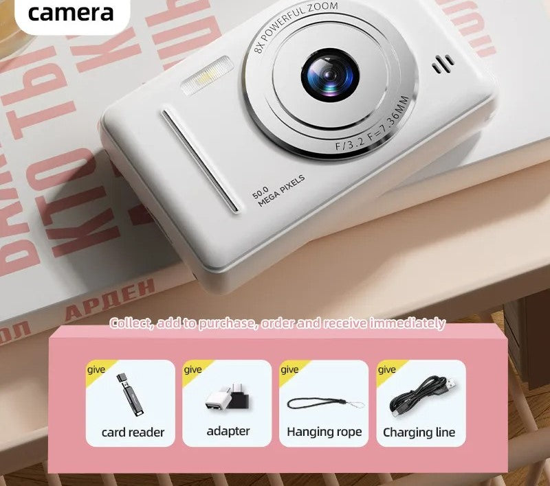 4K Digital Camera Dual Camera Flash 50 Million HD