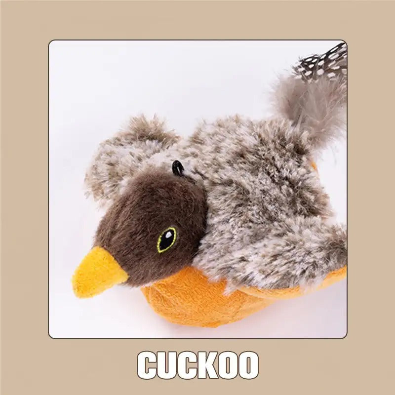 Interactive Cat Toys Chirping Electric Flapping Bird with Catnip Cat