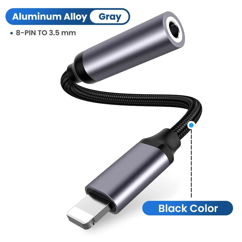 For iPhone To 3 5 MM Jack AUX Cable Adapter For iPhone