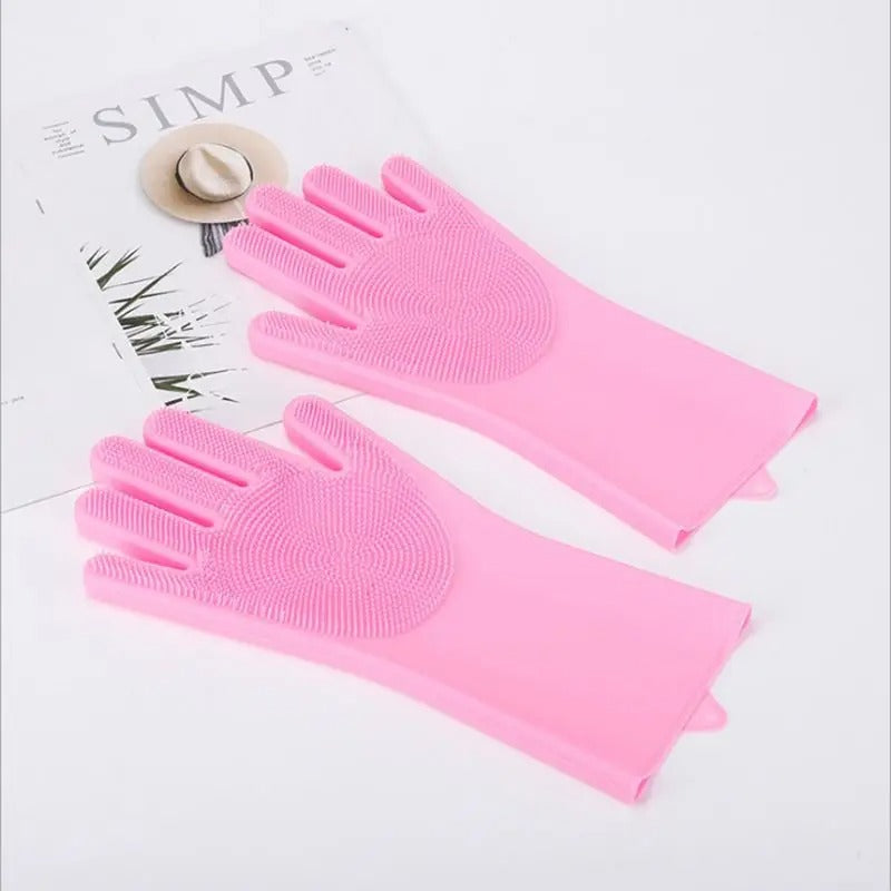 New magic Silicone Body Pet Bathing Gloves for Animal