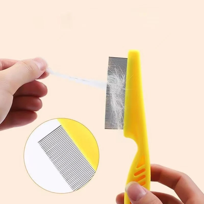 Pet Hair Shedding Comb Stainless Steel Flea Comb for Cat Dog