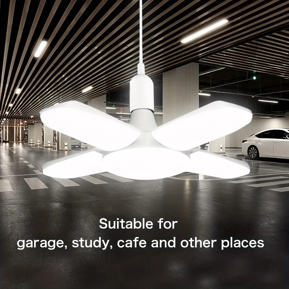 E27 Fan Foldable 28W LED Bulb AC220V/110V 40 Bulb Deformation for Home Ceiling