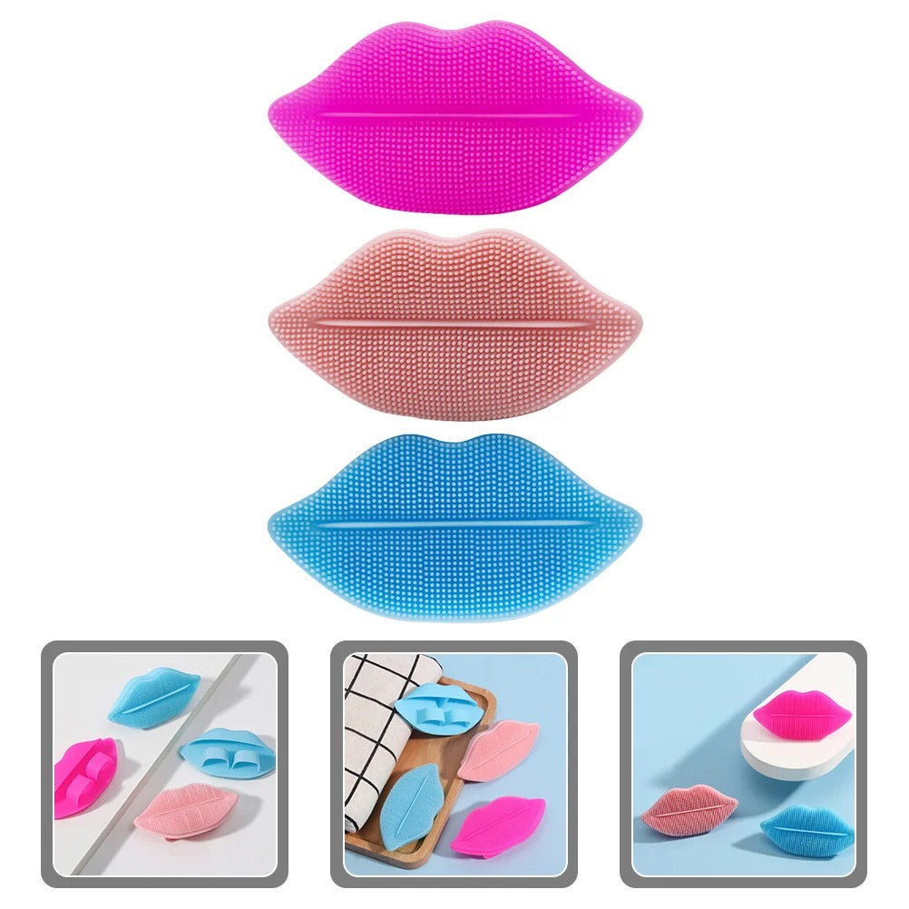 3Pcs Lip Brush Facial Cleansing Brushes For Care Tools