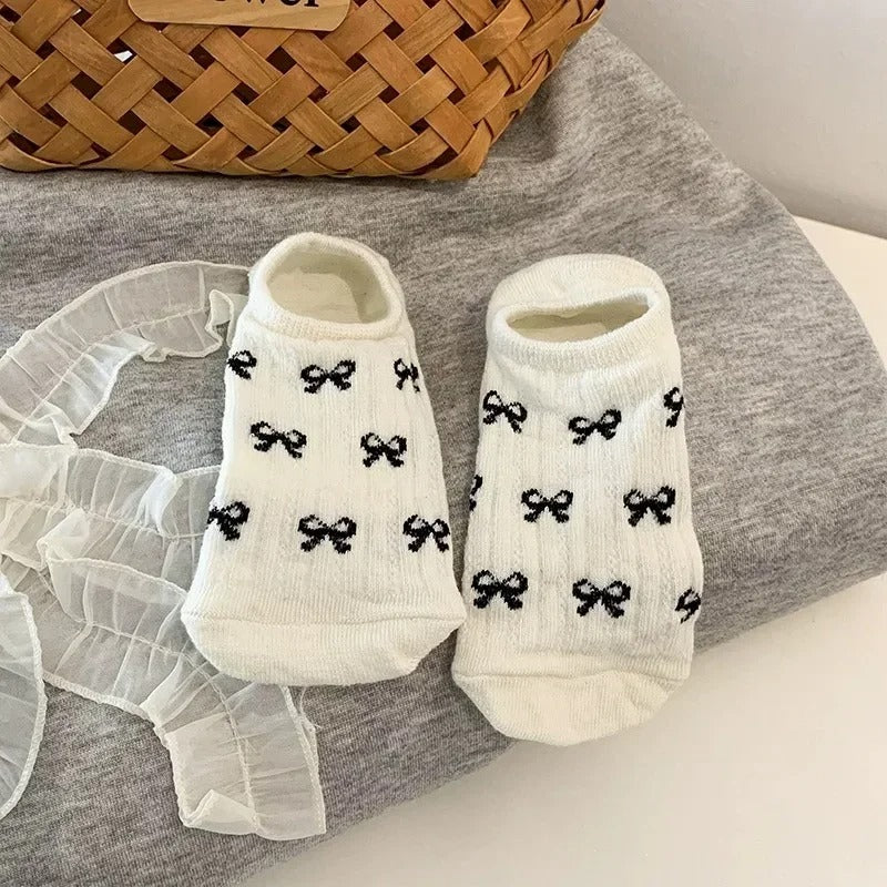1/4pairs Summer Boat Socks for Women
