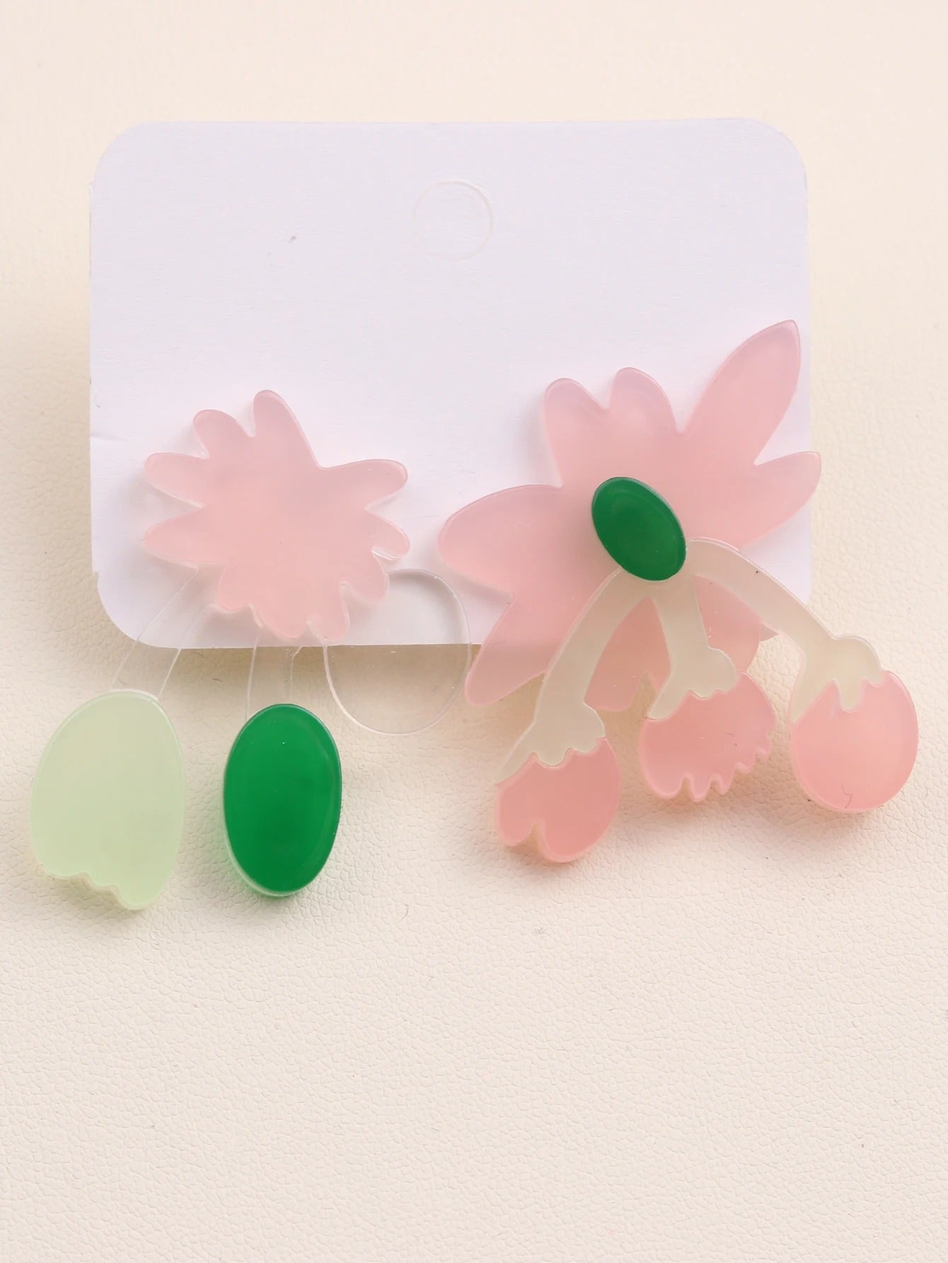 Summer Women Korean Edition Earrings Minimalist Acrylic