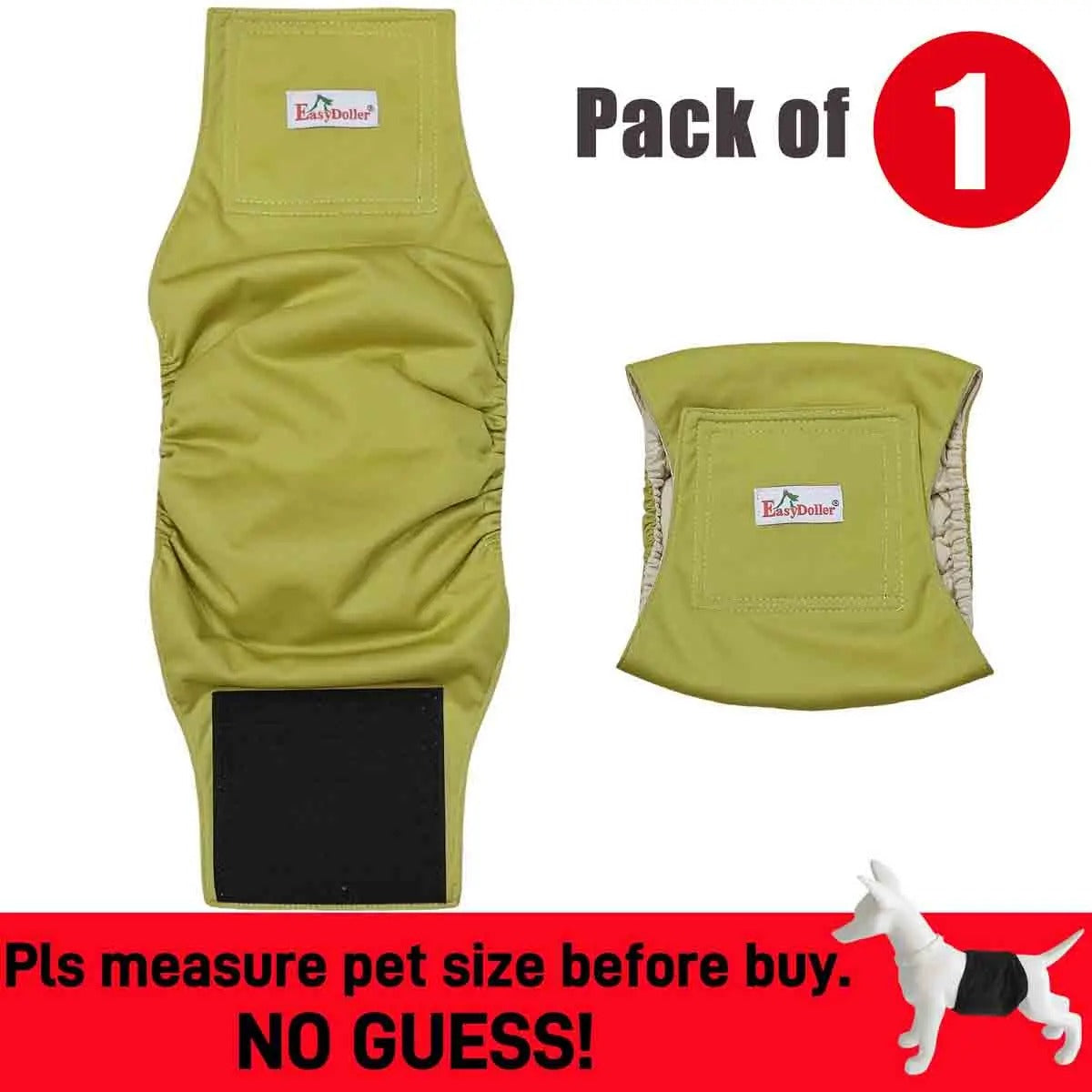 Washable Male Dog Diaper Reusable Pet Sanitary Panties