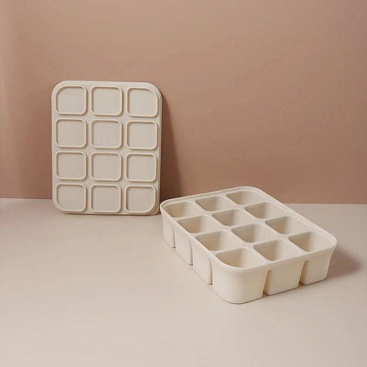 12 Grid Ice Cube Mold Silicone Ice Cube Tray Square Tray Mould