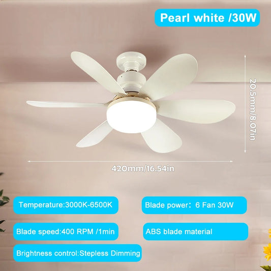 E26 E27 Base 20-40W LED CeIling Fan Light with Wireless Remote 3 Adjustable Lighting