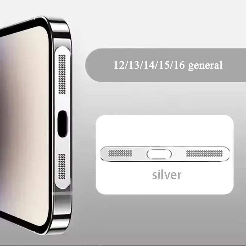Metal Dust Net for iPhone  Max Speaker Dust Mesh Charging Port