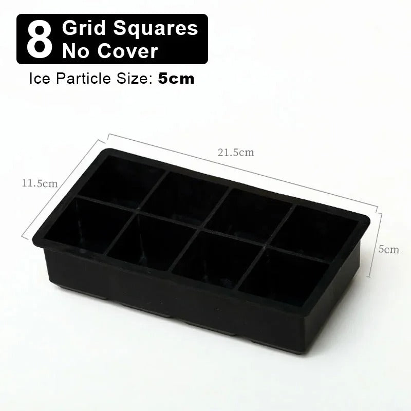 4/6/8/15Grids Silicone Ice Cube Molds Spherical Ice Cube Molds Ice Cream