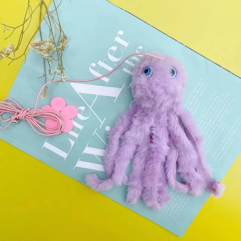 Cat Octopus Toy Cute Door Plush Elastic