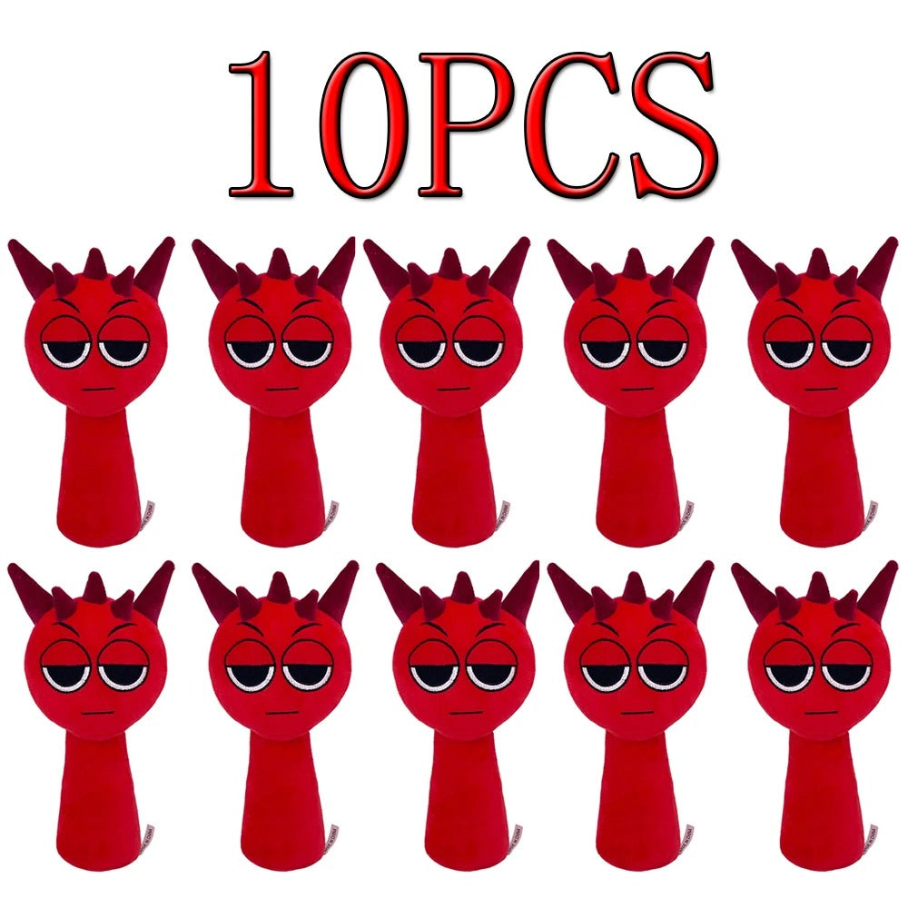 10PCS Sprunki Plush Stuffed Dolls Game Toys