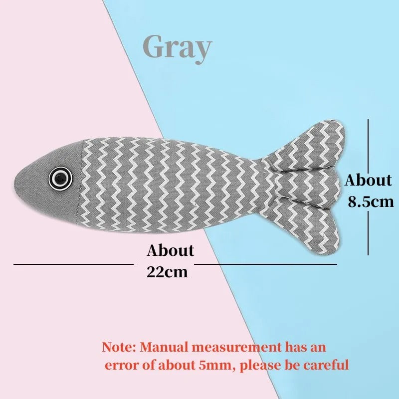 Teeth Grinding Catnip Toys Funny Interactive Plush Cat Toy