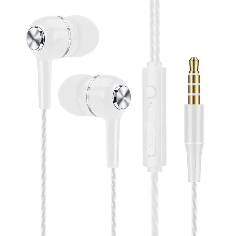 Wired Headphones 3.5mm Sport Bass Phone Earphones