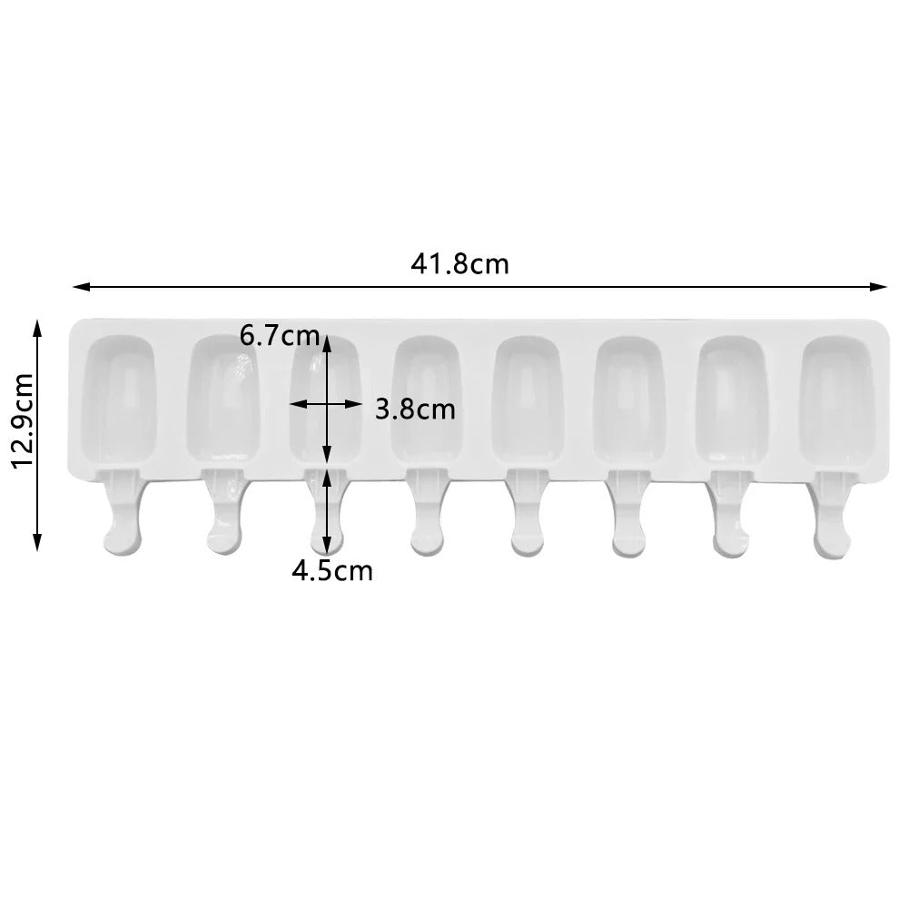 8 Hole Silicone Ice Cream Mold Magnum Silicone Mold